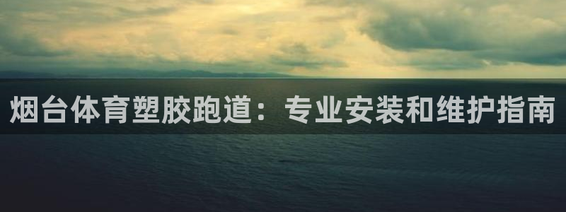 意昂3官方：烟台体育塑胶跑道：专业安装和维护指南